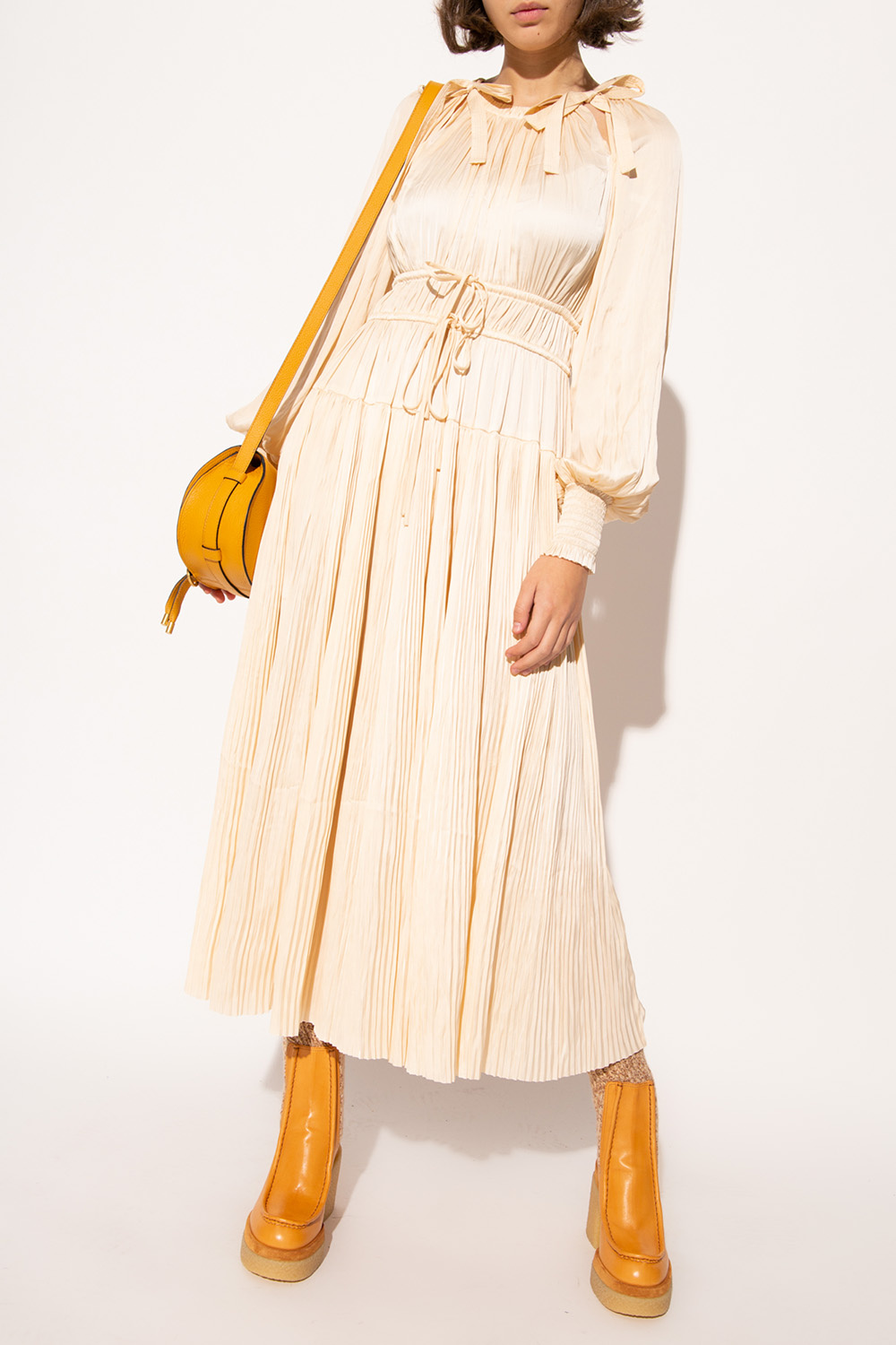 Ulla johnson pleated dress sale